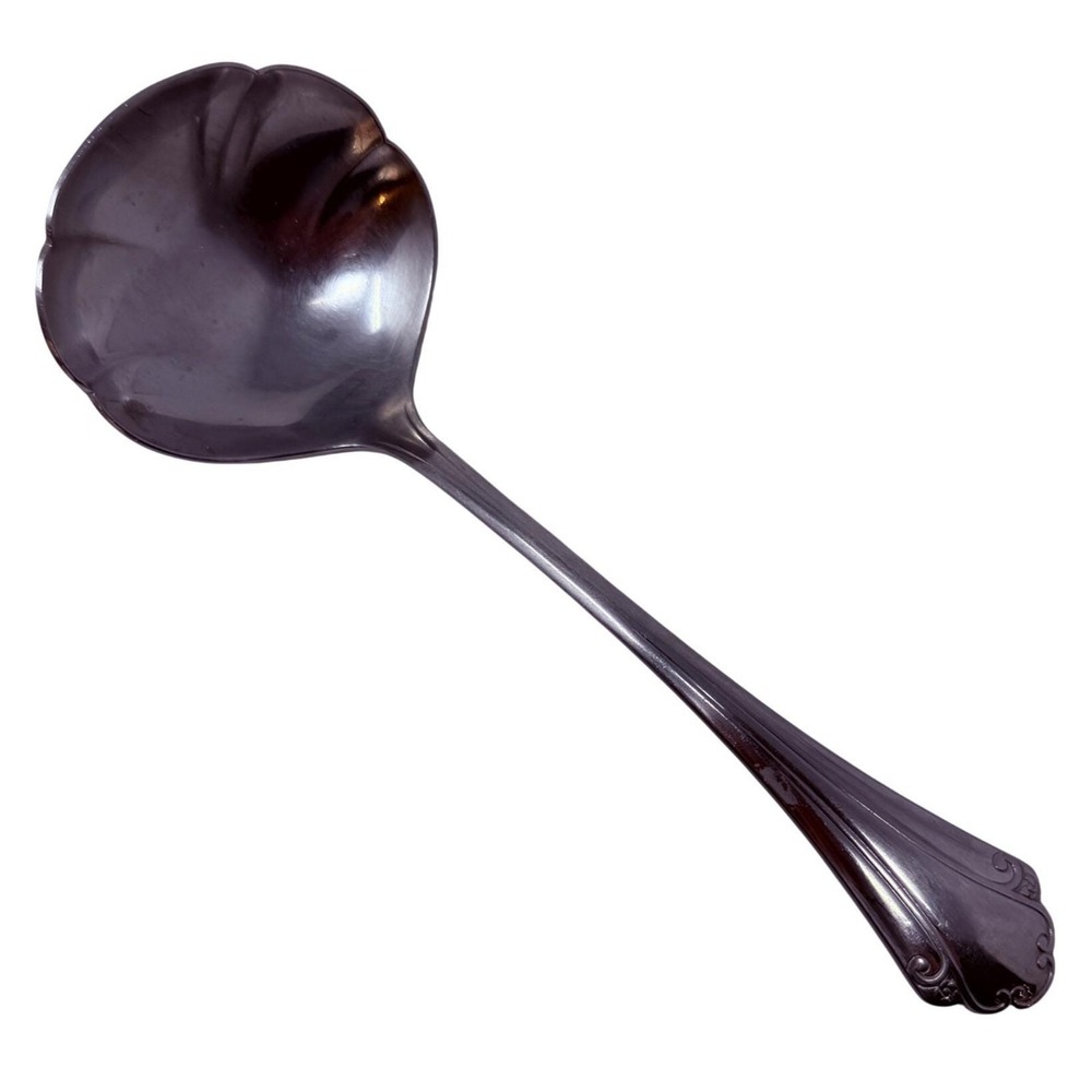 Falkirk Stainless Flatware Oneida Gravy Ladle with No Spout Stainless Bowl
